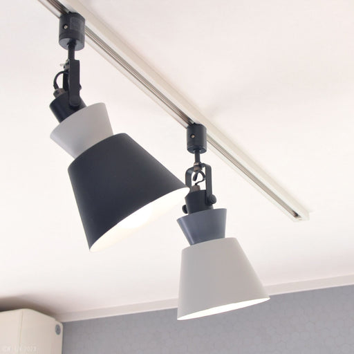 ELUX 照明 LC11015-BK【NEW】BONIS ボニス 1灯ダクトレールスポットライト ブラック×グレー