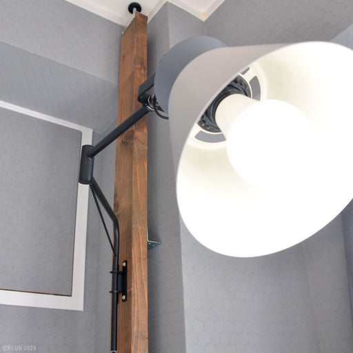 ELUX 照明 LC11016-GY【NEW】BONIS ボニス 1灯アームブラケットライト グレー×ダークグレー