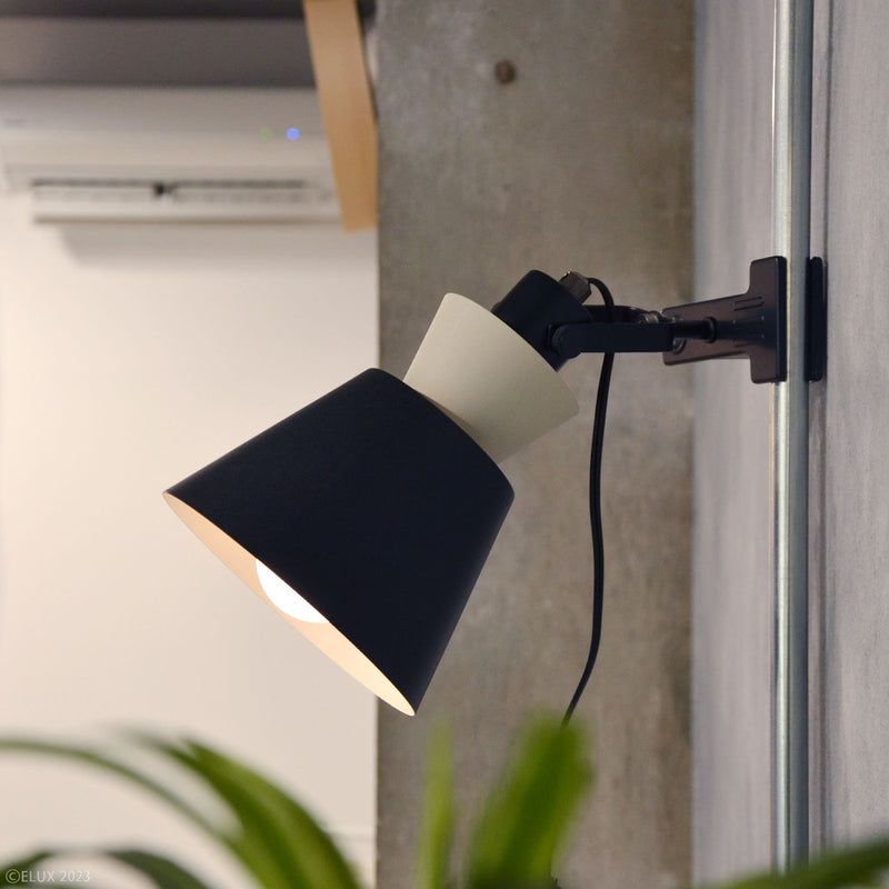 ELUX 照明 LC11017-BK【NEW】BONIS ボニス 1灯クリップライト ブラック×グレー