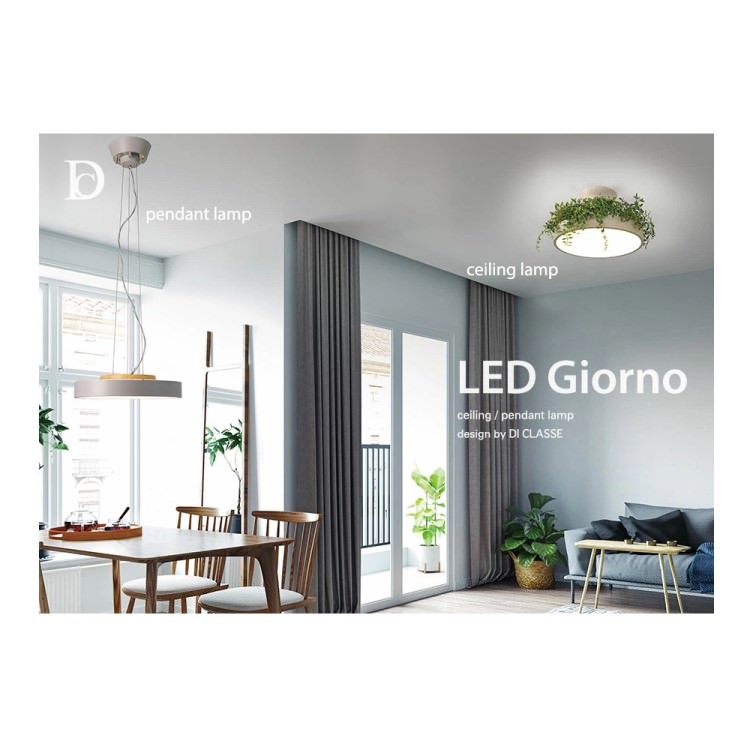 DI CLASSE(ディクラッセ)のLEDシーリングランプ｜ Giorno ceiling pendant lamp BK ジョルノ ブラック