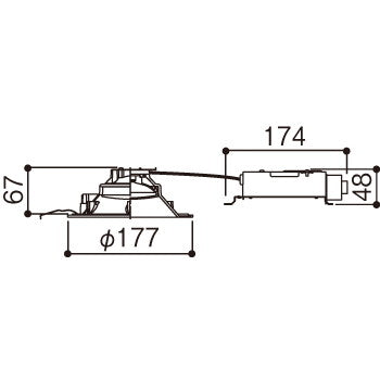 LEDダウンライト LGD6201NLE1　照明