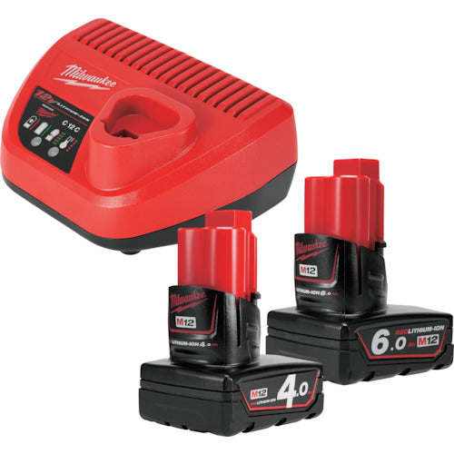 milwaukee M12NRG642JP M12 4.0Ah＆6.0Ah スタートキット