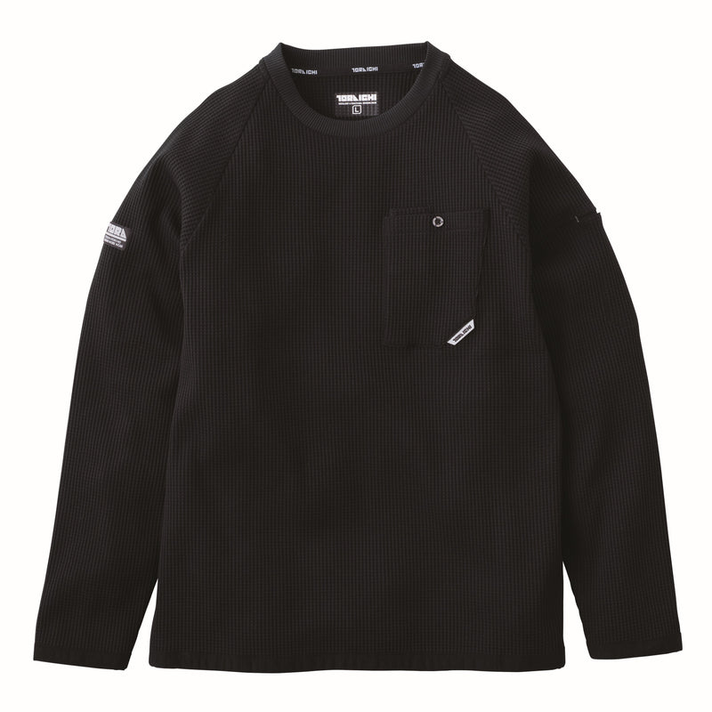 寅壱 9285-617 長袖クルーネックTシャツ 2025-26AW新作 ブラック