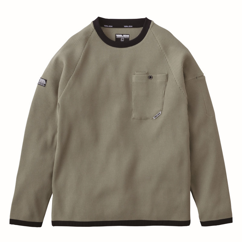 寅壱 9285-617 長袖クルーネックTシャツ 2025-26AW新作 若草