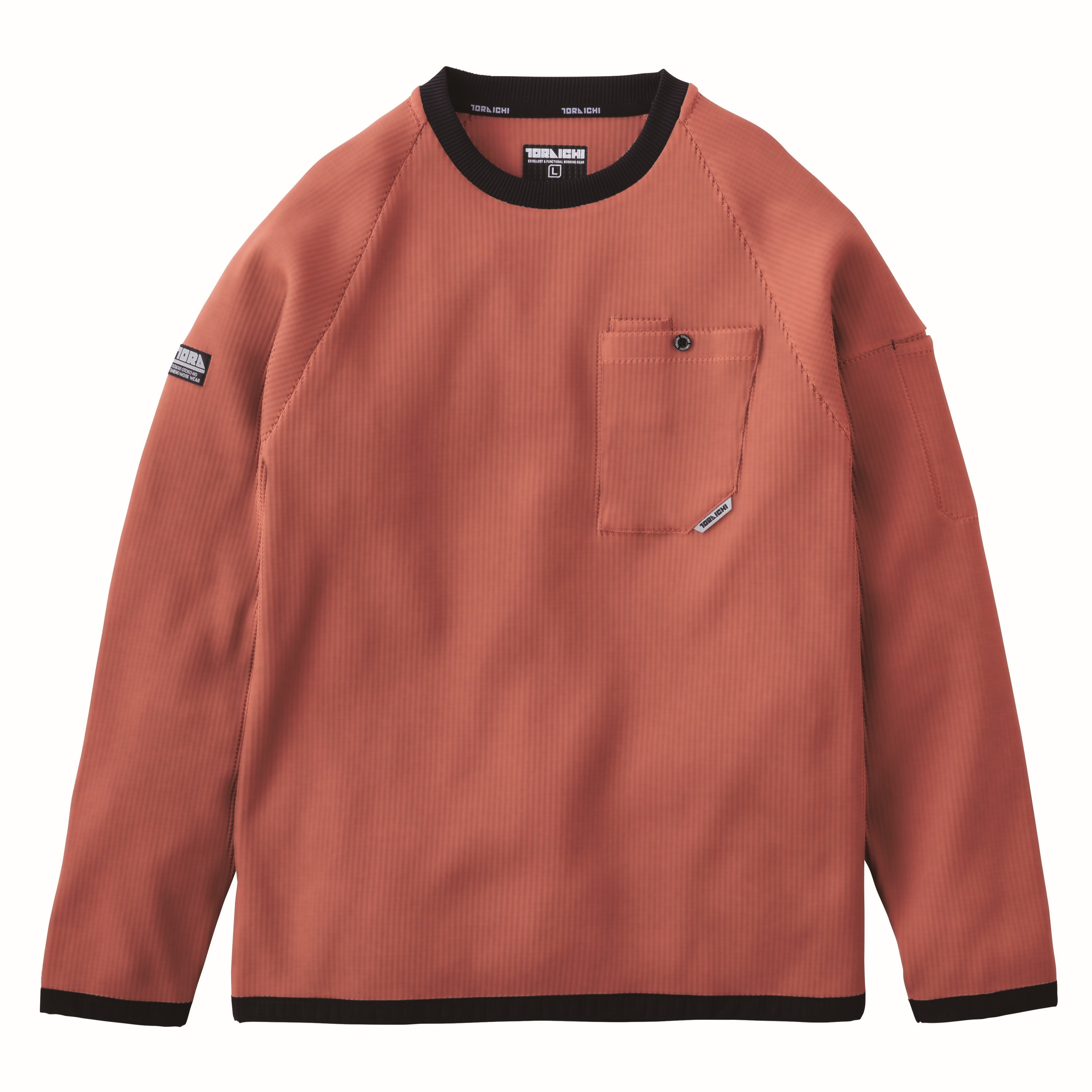 寅壱 9285-617 長袖クルーネックTシャツ 2025-26AW新作　オレンジ