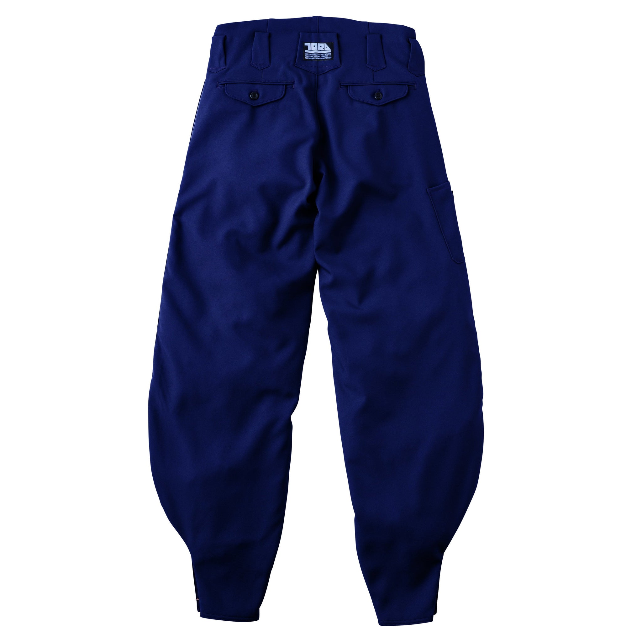 寅壱 7030-448 細身超超ロング八分 ポリエステル 2025-26AW新作 ネイビー バックスタイル