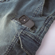 寅壱 8890-501 デニムつなぎ 2024-25AW新作 スマホポケット付き