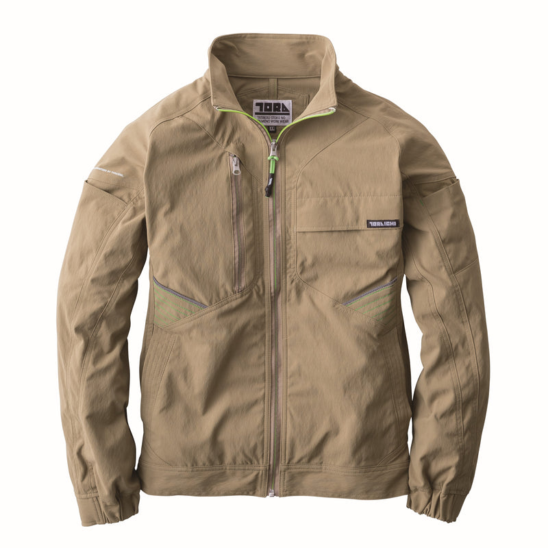 寅壱 9551-124 ワークジャケット カーキ
 正面