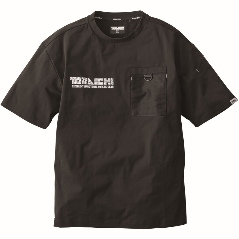 寅壱 5955-618 半袖クルーネックTシャツ クロ