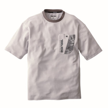 寅壱 5993-618 半袖クルーネックTシャツ シルバー 正面