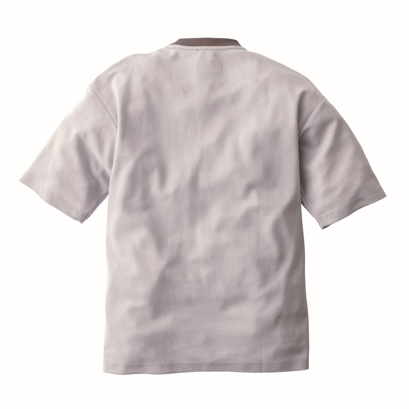 寅壱 5993-618 半袖クルーネックTシャツ シルバー 背面