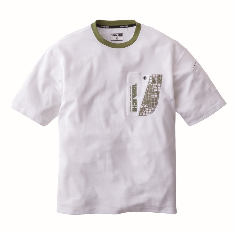 寅壱 5993-618 半袖クルーネックTシャツ シロ