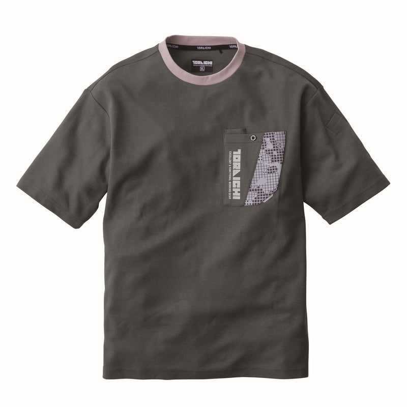 寅壱 5993-618 半袖クルーネックTシャツ スミグレー