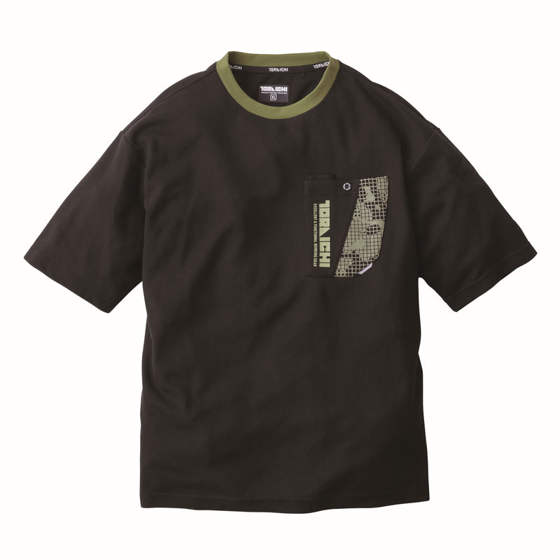 寅壱 5993-618 半袖クルーネックTシャツ クロ