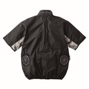 寅壱 1082-116 空調服®半袖ジャケット クロ 背面