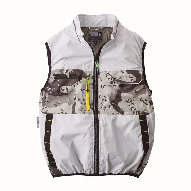 寅壱 1082-611 空調服®ベスト シルバー