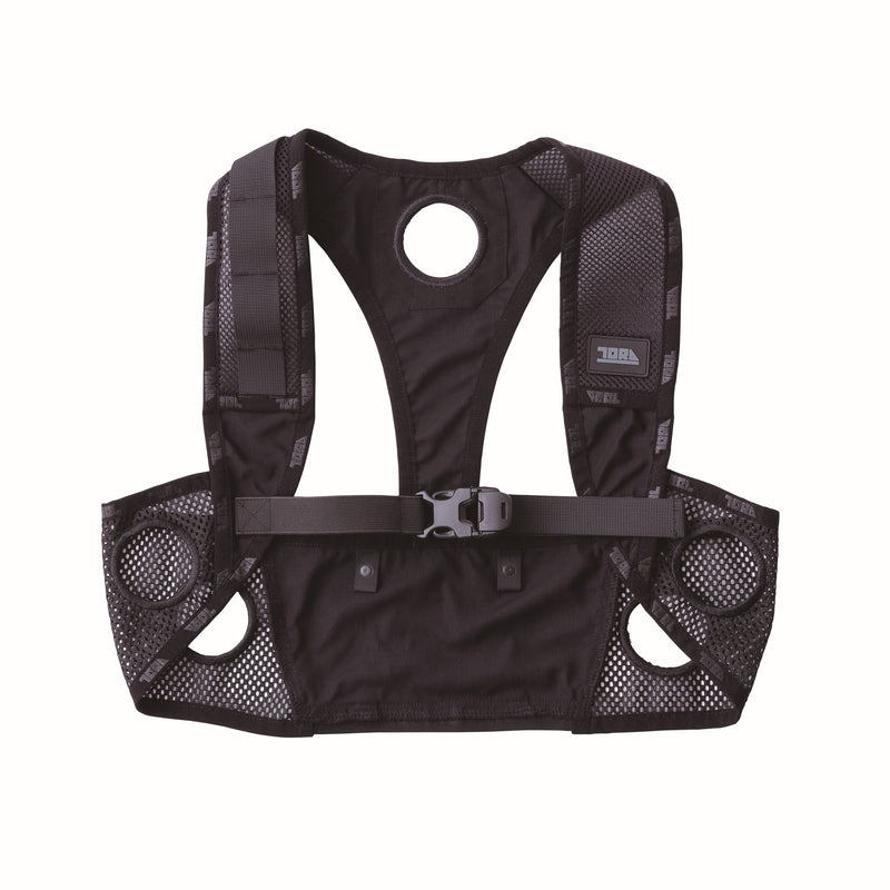 寅壱 0215-611 ペルチェベスト 単品 クロ 正面