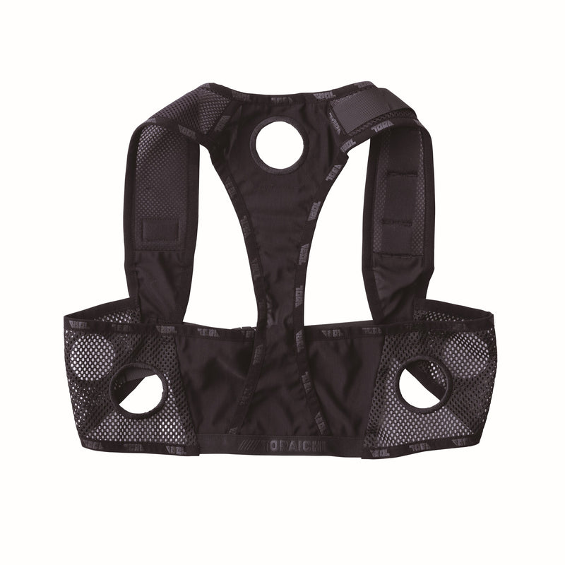 寅壱 0215-611 ペルチェベスト 単品 クロ 背面