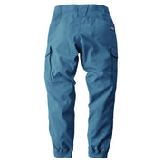 寅壱 1213-235 カーゴジョガーパンツ ブルーグレー 背面