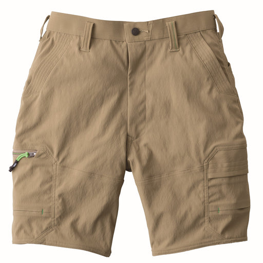 寅壱 9551-241 カーゴハーフパンツ カーキ 正面