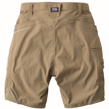 寅壱 9551-241 カーゴハーフパンツ カーキ 背面