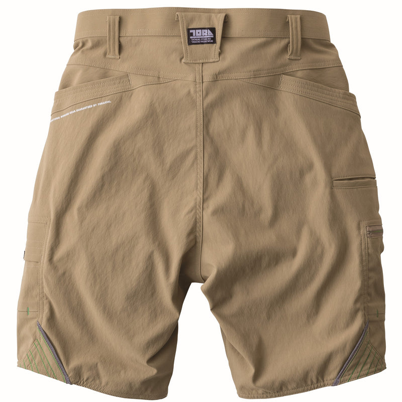 寅壱 9551-241 カーゴハーフパンツ カーキ 背面