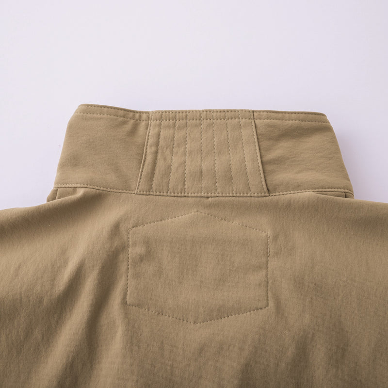 寅壱 9551-124 ワークジャケット カーキ 襟後ろ