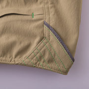 寅壱 9551-241 カーゴハーフパンツ カーキ リフレクターバイピング