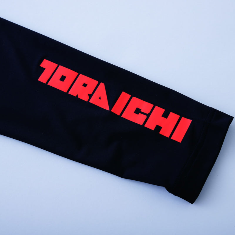 寅壱 7996-617 長袖クルーネックTシャツ オレンジ オリジナルプリント