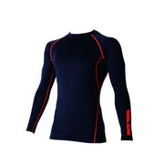 寅壱 7996-617 長袖クルーネックTシャツ オレンジ 正面