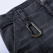 寅壱 8870-219 デニムカーゴパンツ 右前カラビナループ仕様