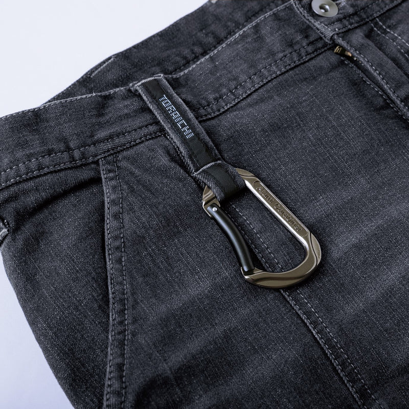 寅壱 8870-219 デニムカーゴパンツ 右前カラビナループ仕様