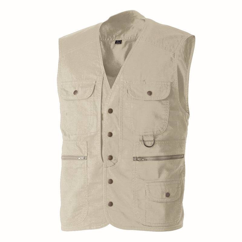 寅壱 1016-611 ベスト ベージュ