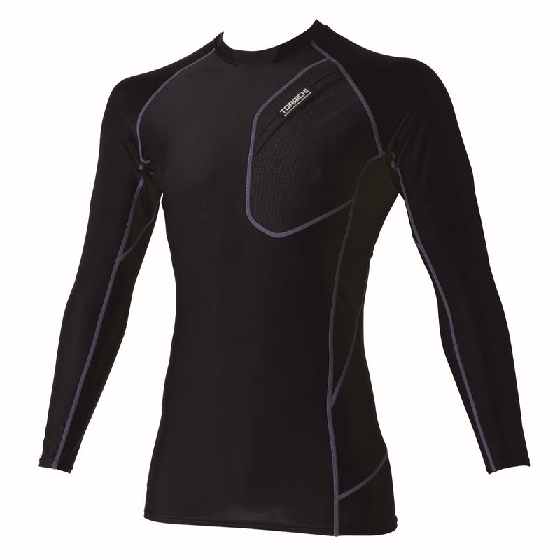 寅壱 5982-617 長袖クルーネックＴシャツ クロ