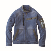 寅壱 8860-124 デニムワークジャケット アイスブルー 正面