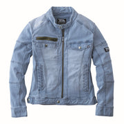 寅壱 8970-554 デニムライダースジャケット アイスブルー