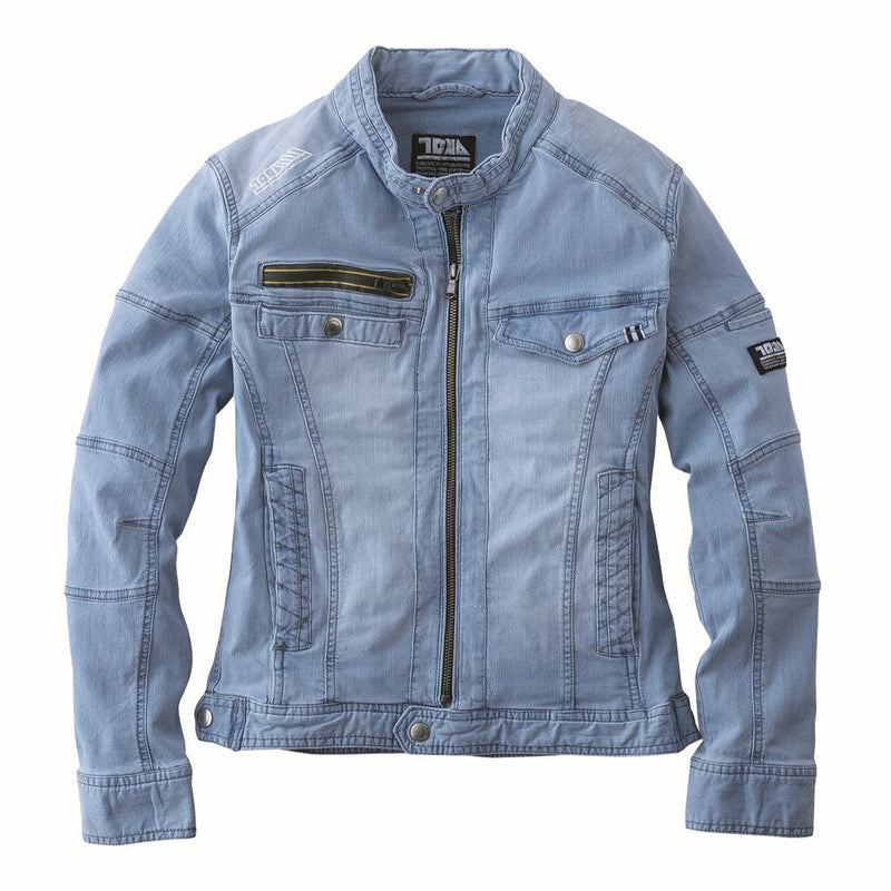 寅壱 8970-554 デニムライダースジャケット アイスブルー