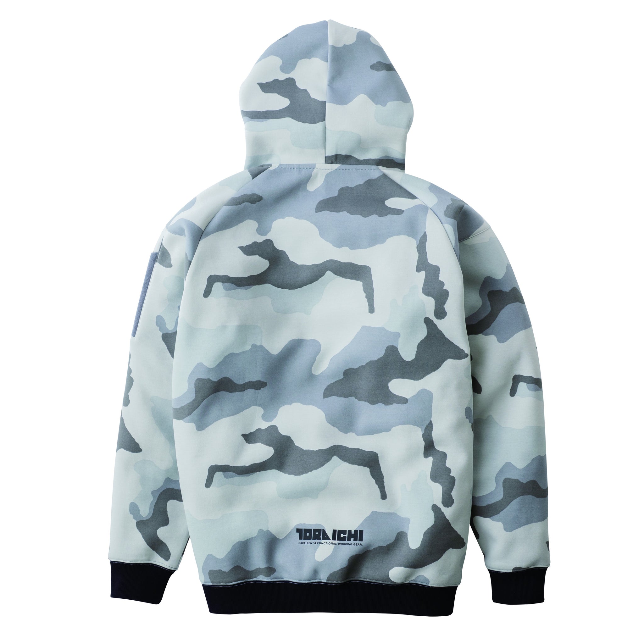 寅壱 5314-629 ワークフーディ― 2025-26AW新作 迷彩グレー バックスタイル