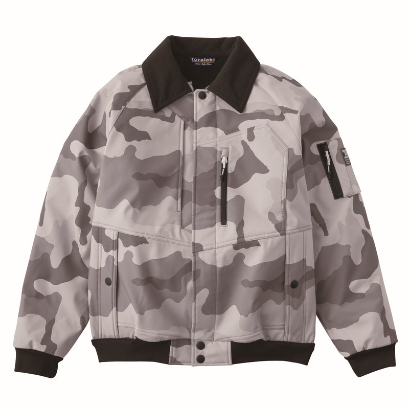寅壱 2803-124 ボンディングパイロットジャンパー 2025-26AW新作 迷彩グレー