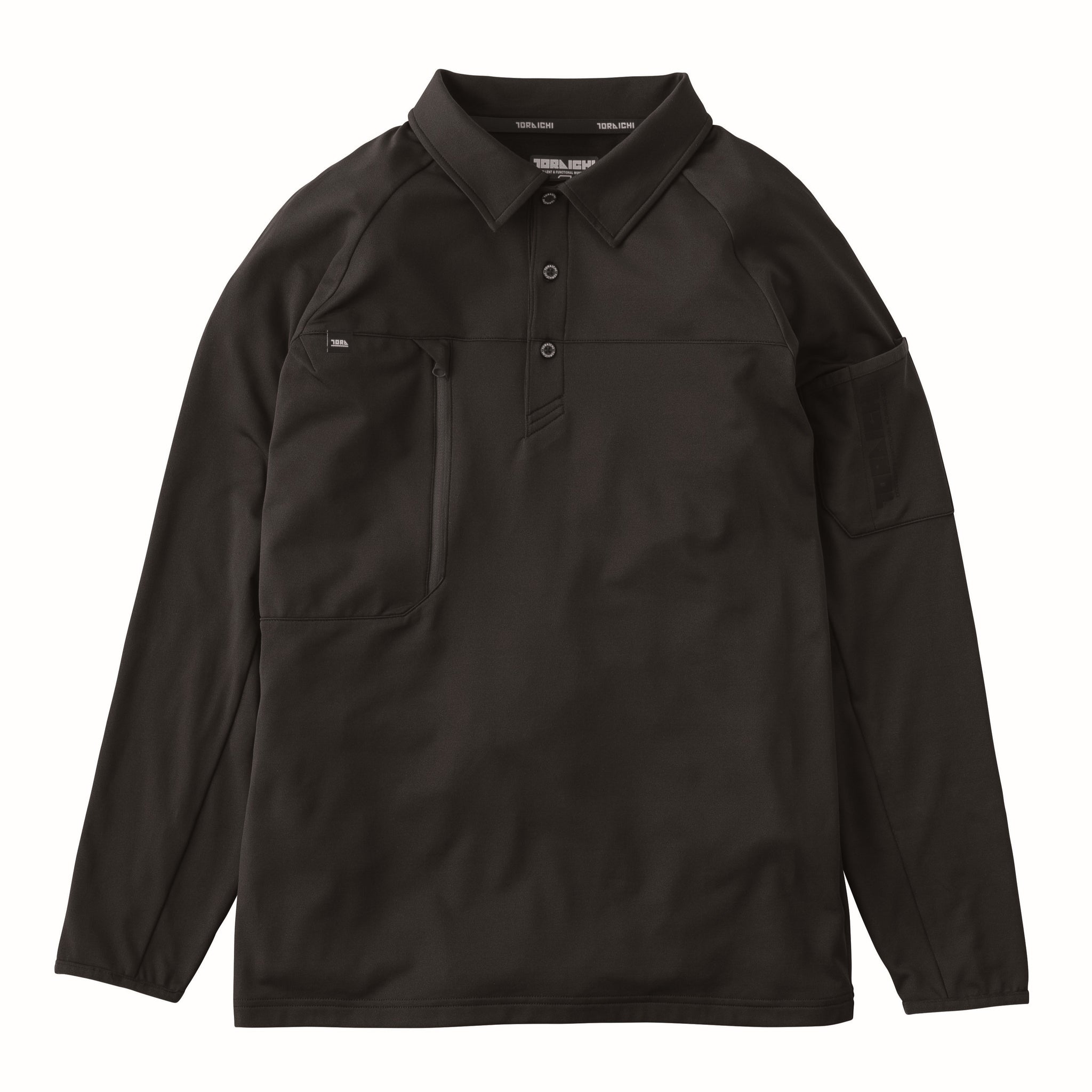 寅壱 7951-614 長袖ポロシャツ 2025-26AW新作 クロ