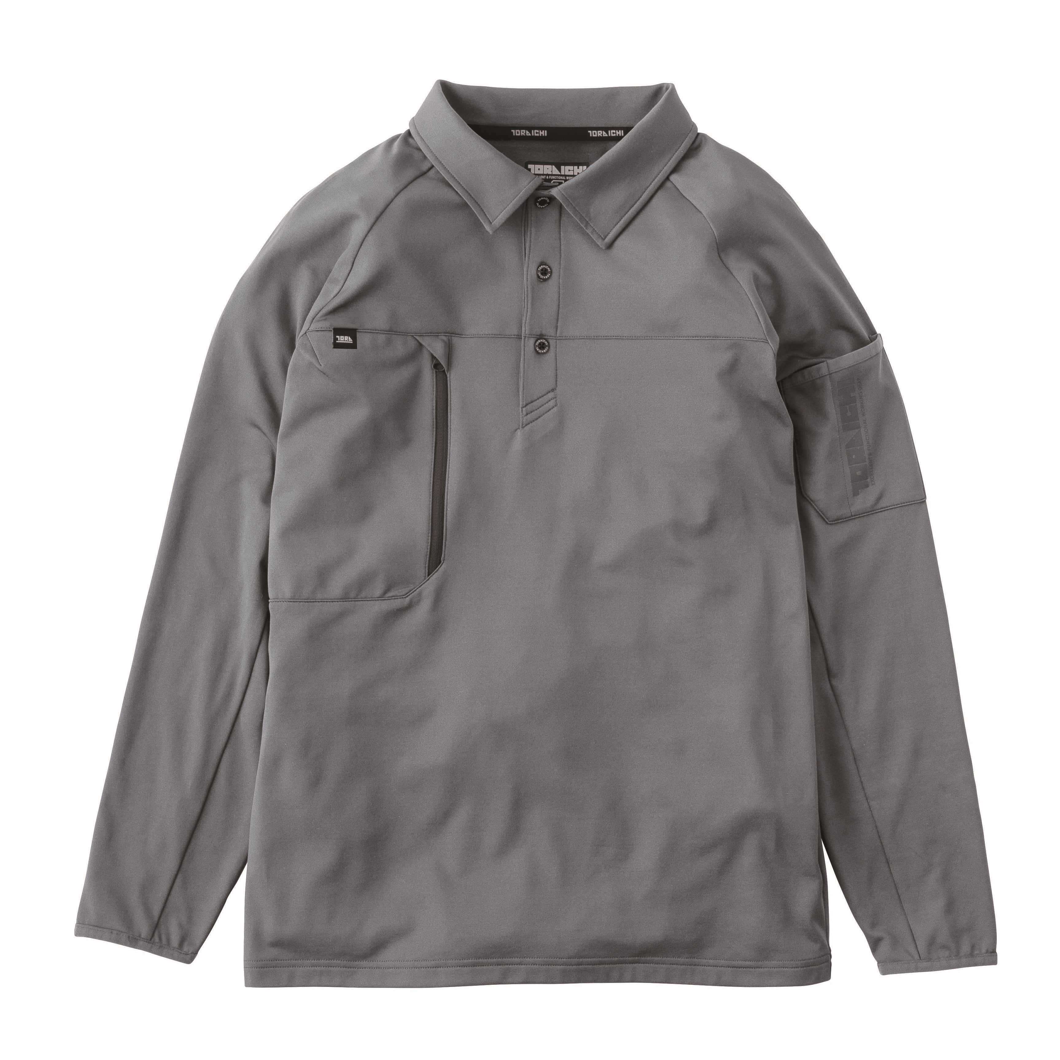 寅壱 7951-614 裏起毛、保温、制電 秋冬向け長袖ポロシャツ 2025-26AW