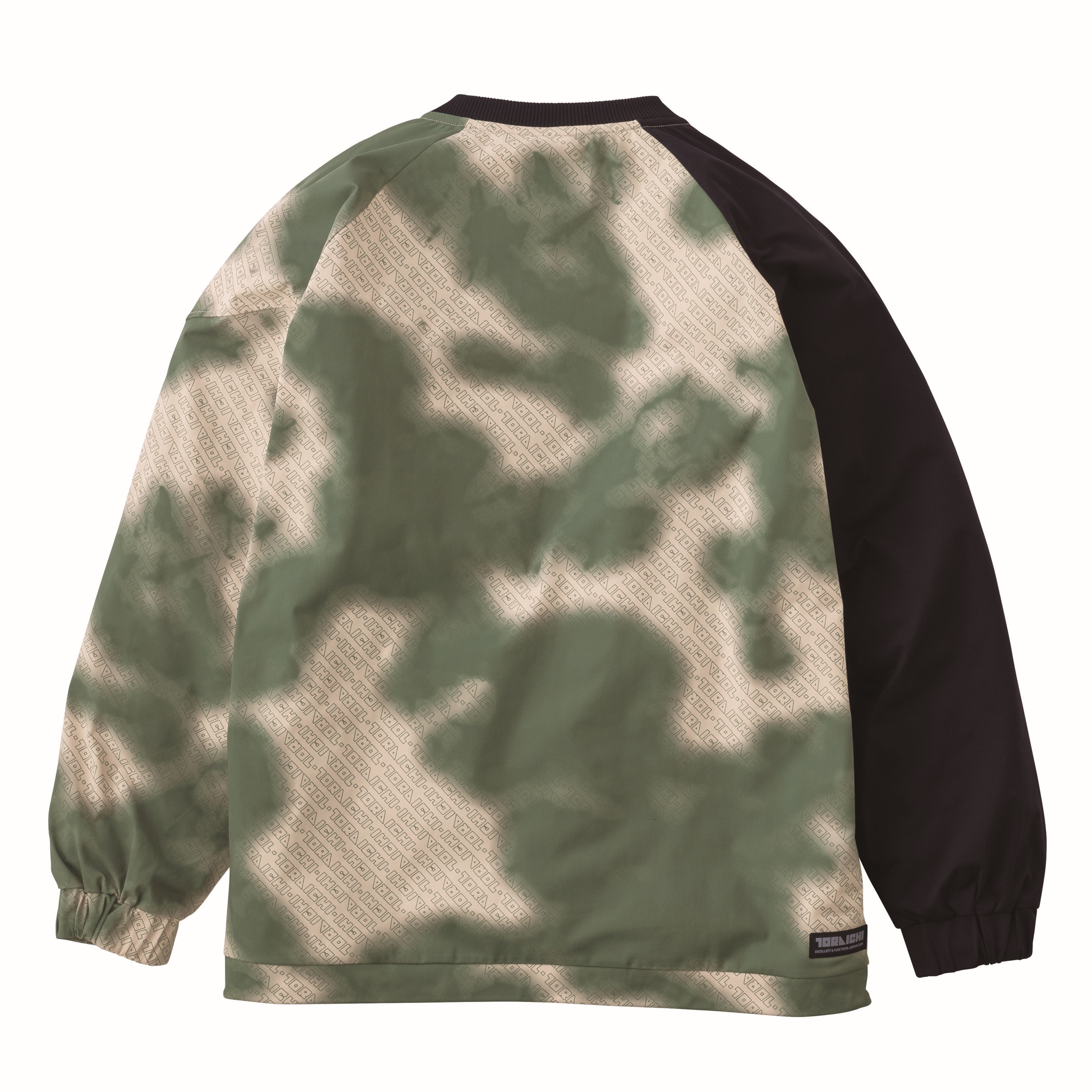 寅壱 5954-516 ホッケーシャツ 2025-26AW新作 ベージュカーキ バックスタイル