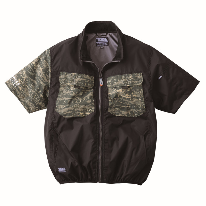 寅壱 1080-116 空調服(R) 半袖ジャケット クロ