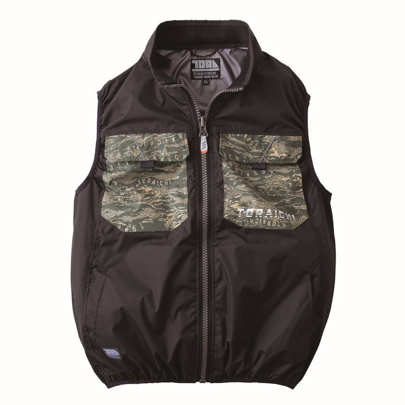 寅壱 1080-611 空調服(R) ベスト クロ