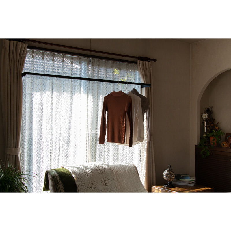 窓枠物干し　FRAMES　ブラック