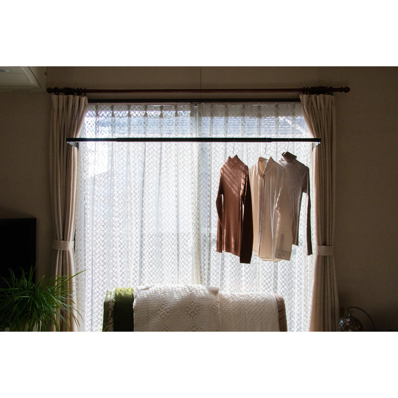 窓枠物干し　FRAMES　ブラック