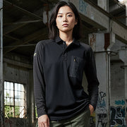 AVIREX AV807 接触冷感 ハイブリッドポロシャツ 熱中症対策 作業服 袖コンプレッション 2026SS