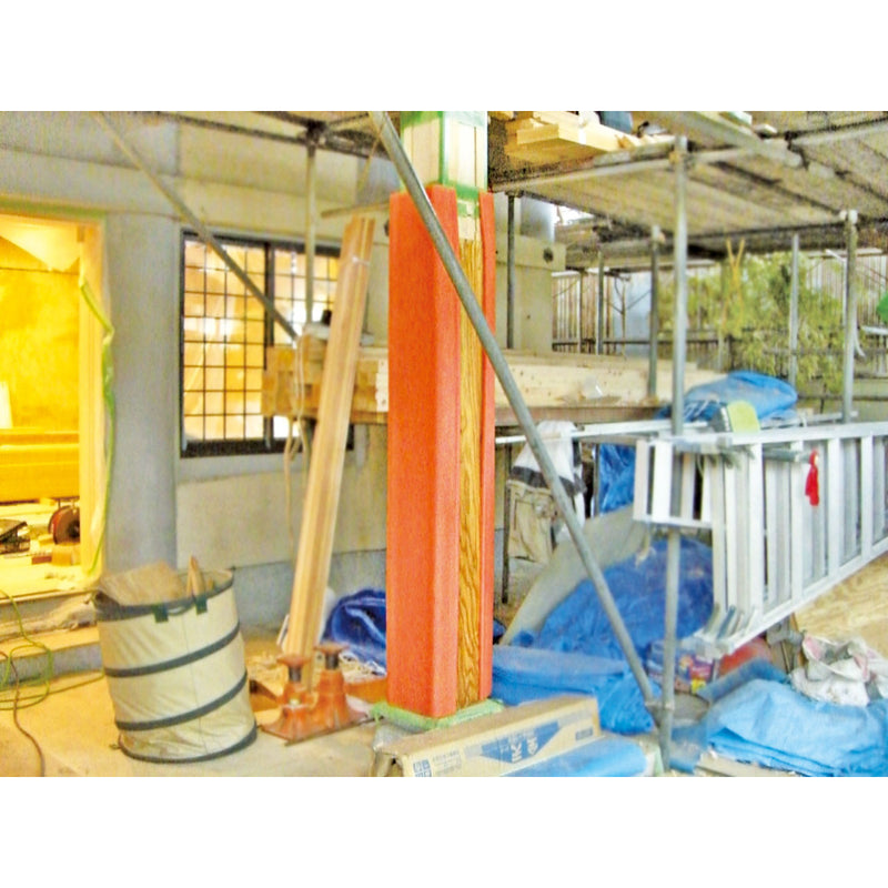 テープ要らずで様々な形状に養生できるカバー　ＵＦＯ21オレンジ