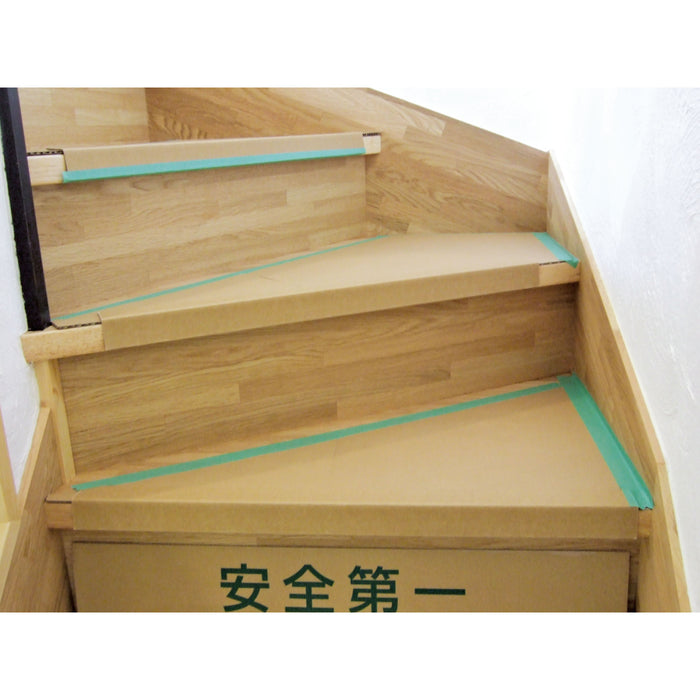 紙単一素材の屋内専用階段養生材　段吉 直用