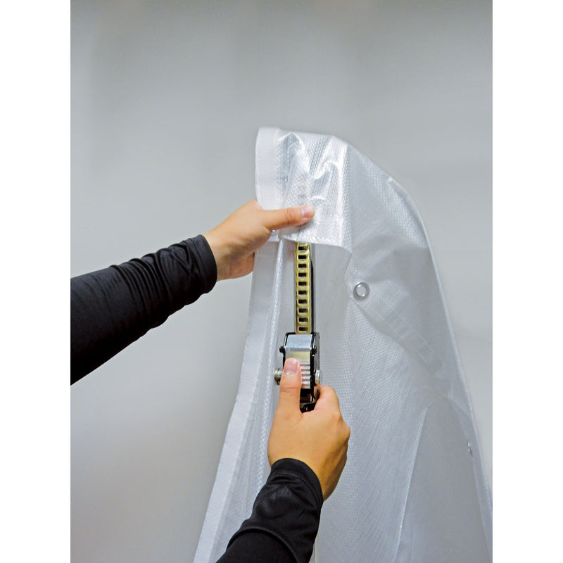 簡単施工の間仕切りカーテン　リフォームカーテン　支柱3本＋シート2枚